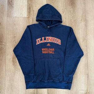 Adidas Illinois Wheelchair Basketball Hoodie. Men's Medium